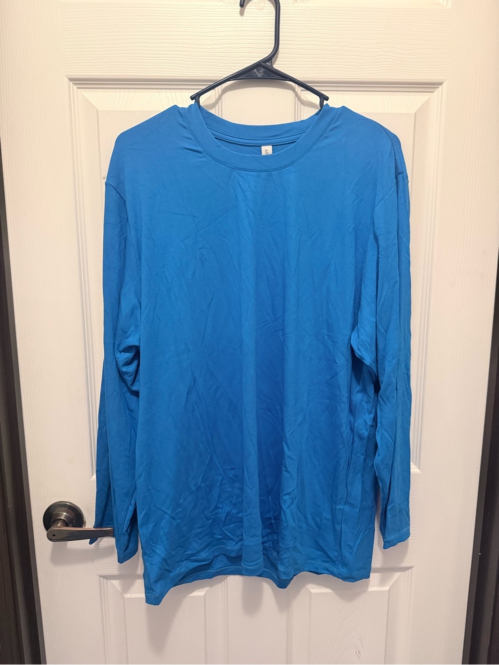 Long Sleeve Crewneck Shirt - Bright Blue